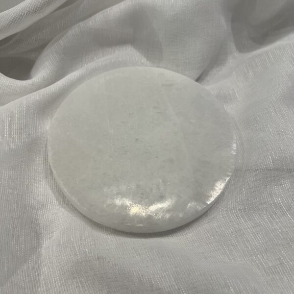 Selenite Round Plate